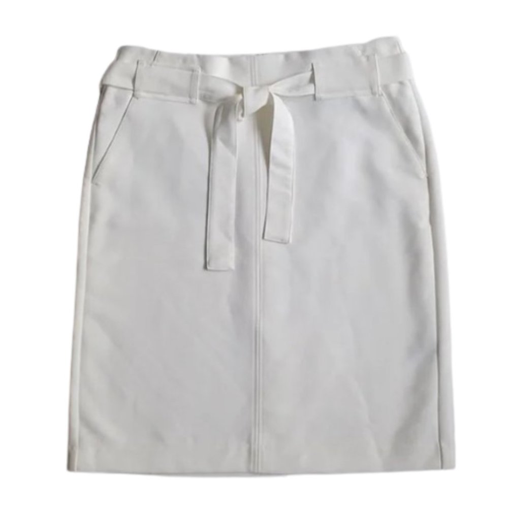 Banana Republic White Pencil Skirt
